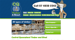 Desktop Screenshot of cqtimbersteel.com.au